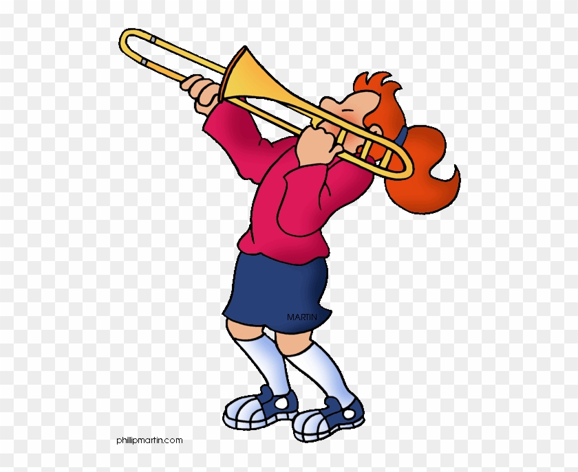 Brass 20clipart - - Trombone Player Clipart #1070755
