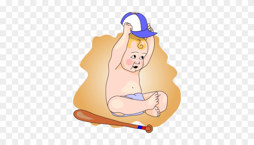 Image Baby Baseball Player Clip Art - Baby Baseball Clip Art #1070761