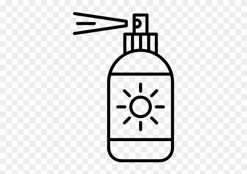 Sun Ointment Free Icon - Sunscreen Spray Clip Art #1070889
