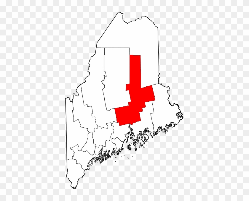 Map Of Maine Highlighting Penobscot County - County Maine #1070913