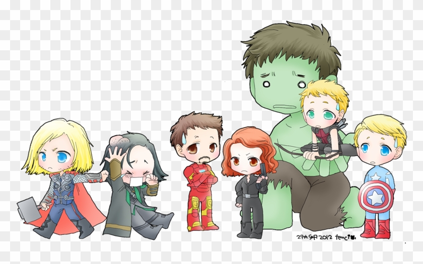 Avengers Assemble By Tencinoir On Deviantart - Vingadores Tumblr Desenho #1070982