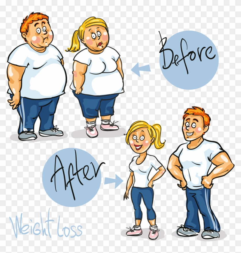 Weight Loss Cartoon Royalty-free Clip Art - Weight Loss: 30 Tips On How To Lose Weight Fast Without #1071049