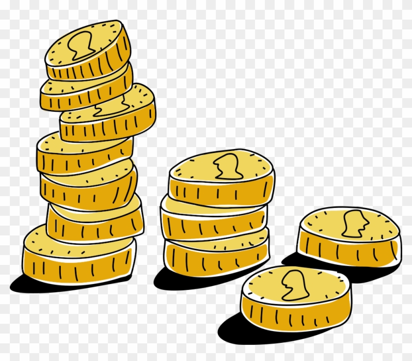 Gold Coins Illustration - Coins Illustration #1071056