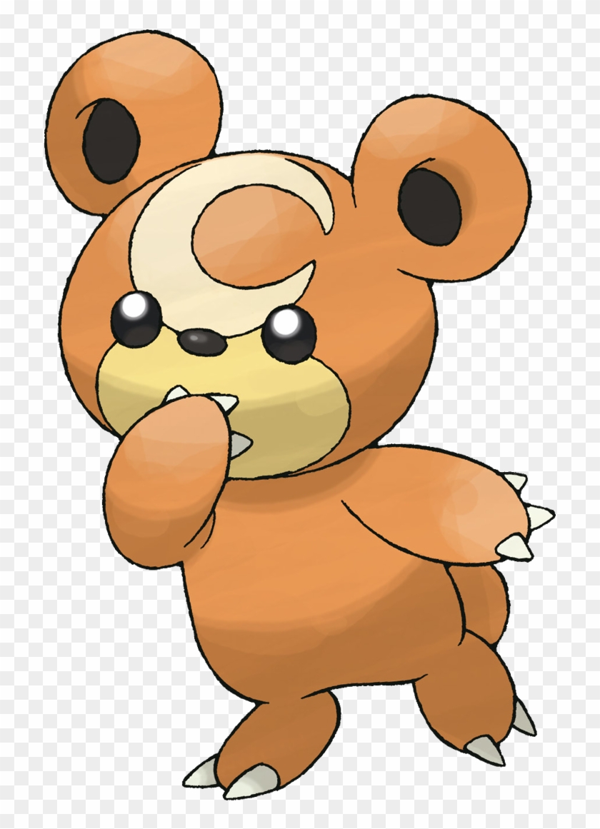 Teddiursa Sugimori Artwork - Ursaring Pokemon #1071094