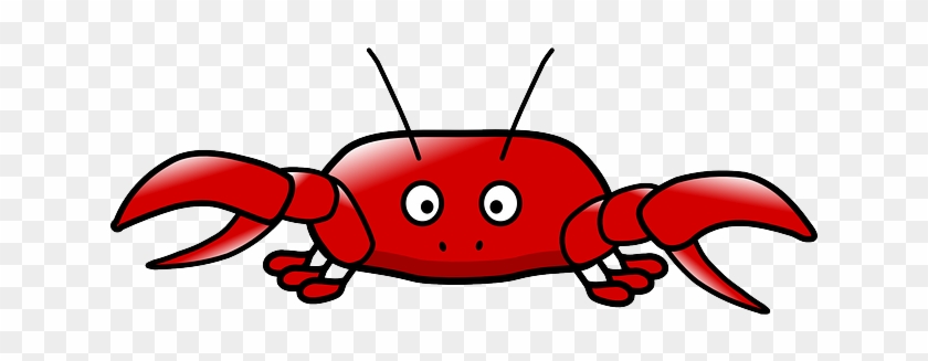 Animal Crab, Fun, Red, Surprised, Animal - Crab Clipart Free #1071217