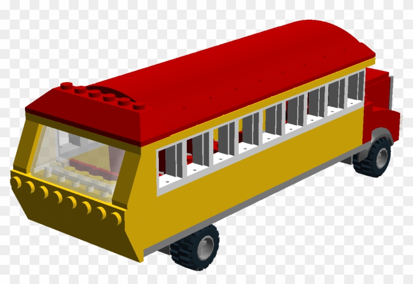 Lego Samoa Bus Above Back Right By Masinat - School Bus #1071347