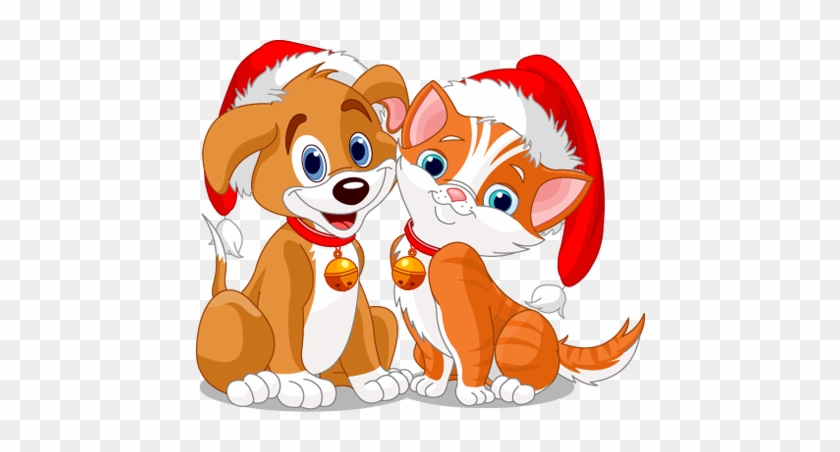 Discover Ideas About Dog Vector - Christmas Dogs And Cats #1071362