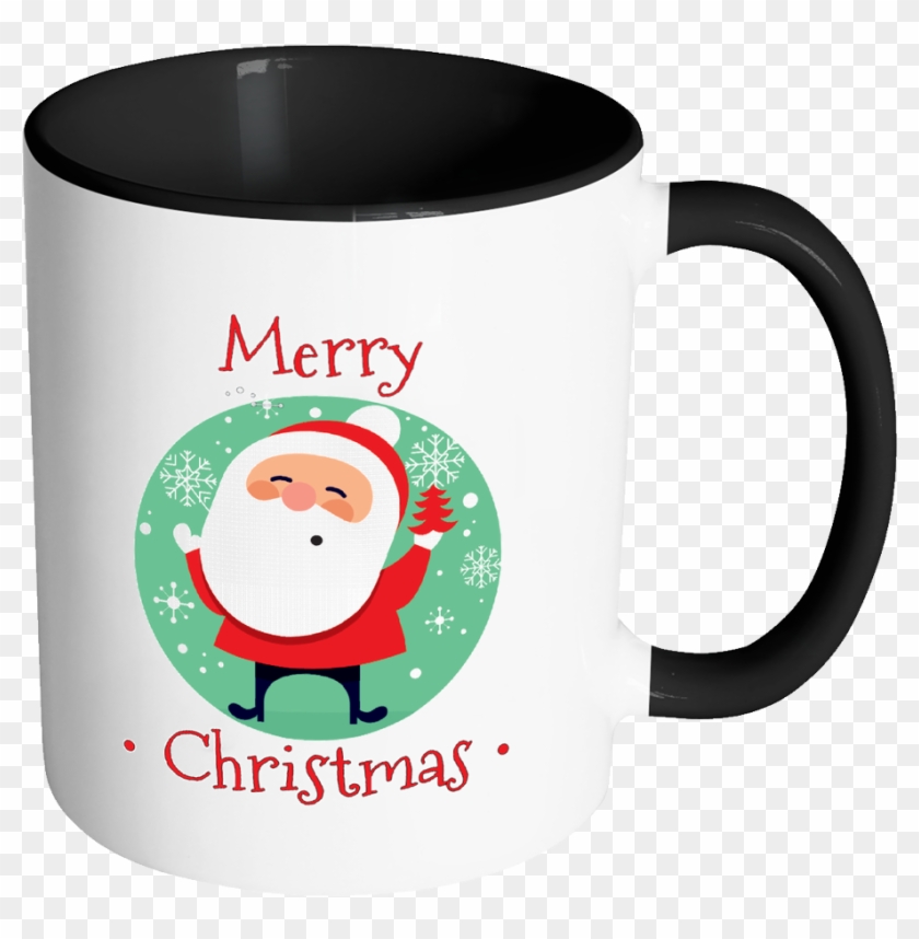 Santa Merry Christmas Ceramic Mug 11 Oz With Color - Mug #1071589