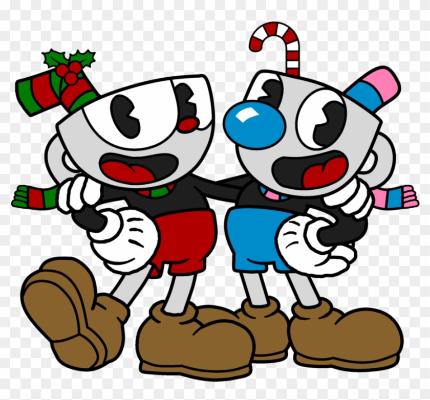 Cuphead And Mugman By Stephen718 - Cuphead Black And White #1071598