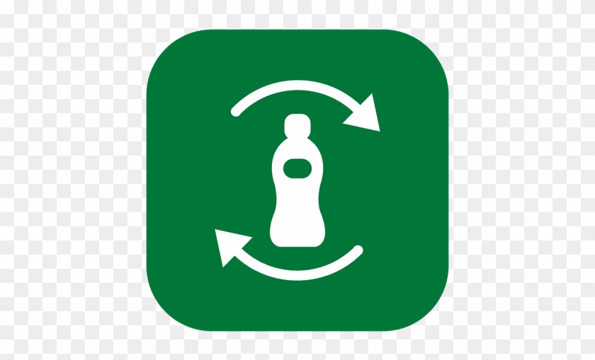 Recycle Bottle - Circle Green Leaf Png #1071667