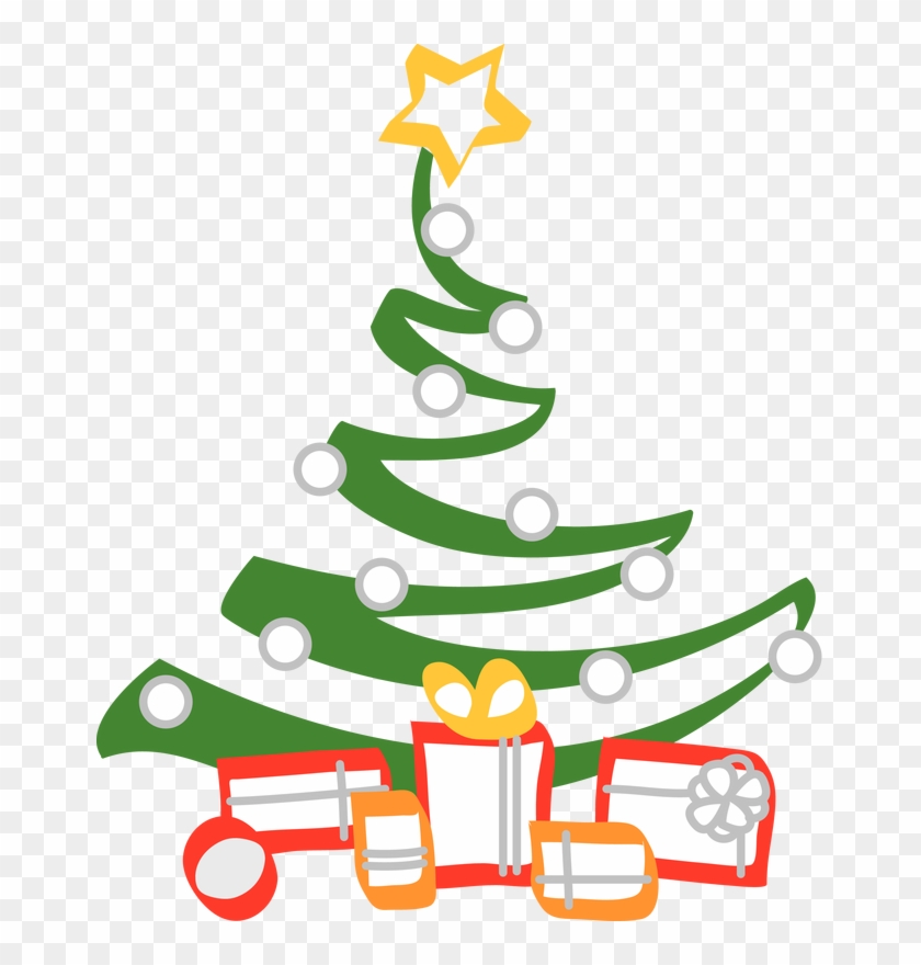 Christmas Tree Christian Clip Art Christmas Day Christmas - Black And White Christmas Tree #1071704