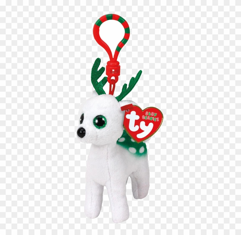Buy Stuffed Toy Ty Peppermint White Reindeer Xmas 37252 - Ty Beanie Boos 2017 Pengi #1071737