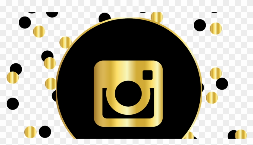 Instagram And Finstagram - Facebook Logo In Gold #1071857