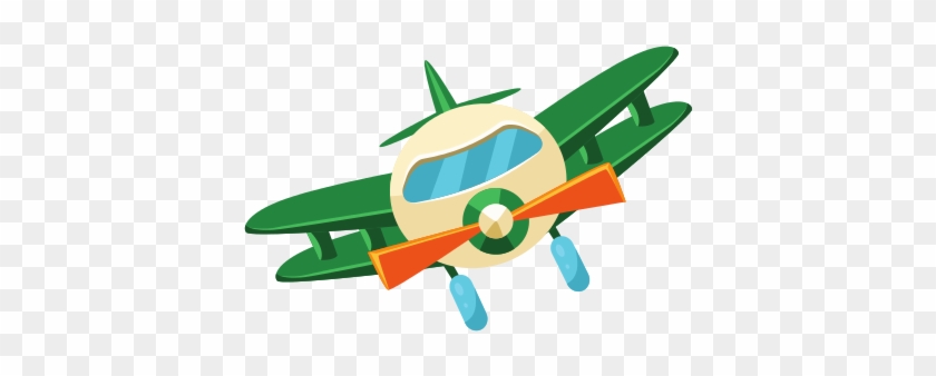 Biplane Toy Aircraft Icon - Aircraft #1071964