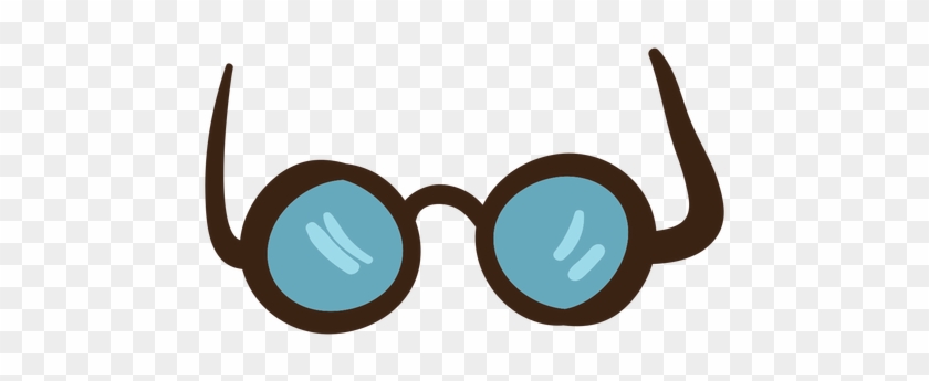 Round Glasses Colored Doodle Transparent Png - Doodle #1071982