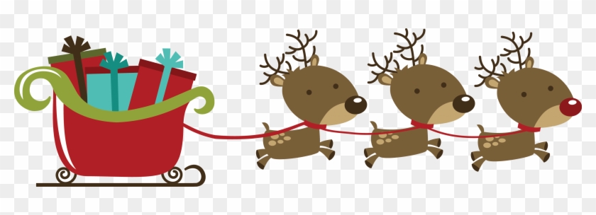 Com Holiday Christmas Santa Santa - Christmas Reindeers With Sleigh - Free Transparent PNG Clipart Images Download Com Holiday Christmas Santa Santa - Christmas Reindeers With Sleigh - Free Transparent PNG Clipart Images Download