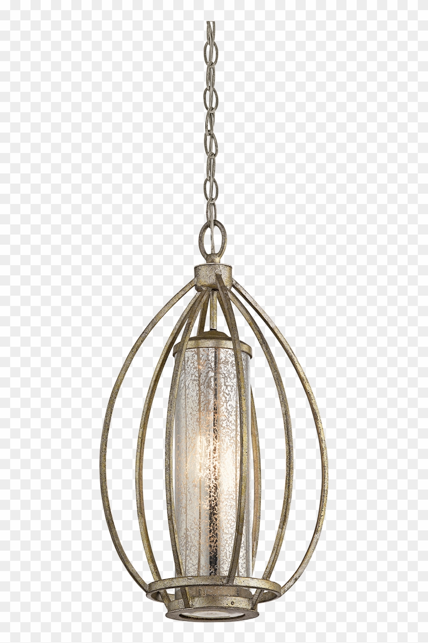 Mercury Glass Bronze Foyer Light Savanna Light Pendant - Kichler Lighting-43452sgd-savanna - One Light Pendant #1072139