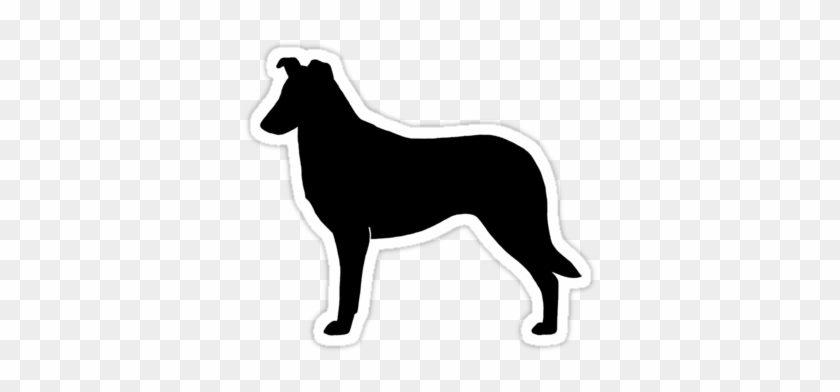 Stickers For Collie Silhouette Stickers - Free Vector Silhouette Of Border Collie #1072143