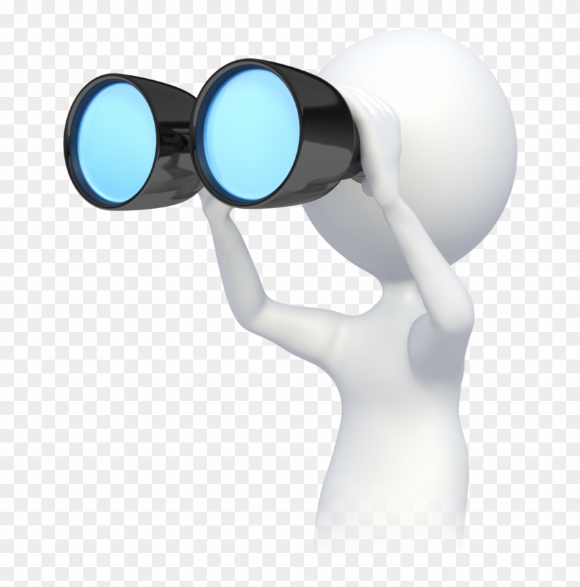Future Scope Clipart - Man With Binoculars Png #1072306
