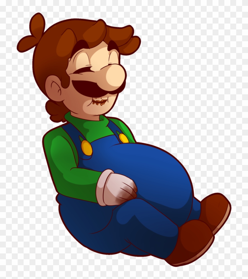 Hungry Luigi By Mariocatbros123 - Fat Mario #1072335