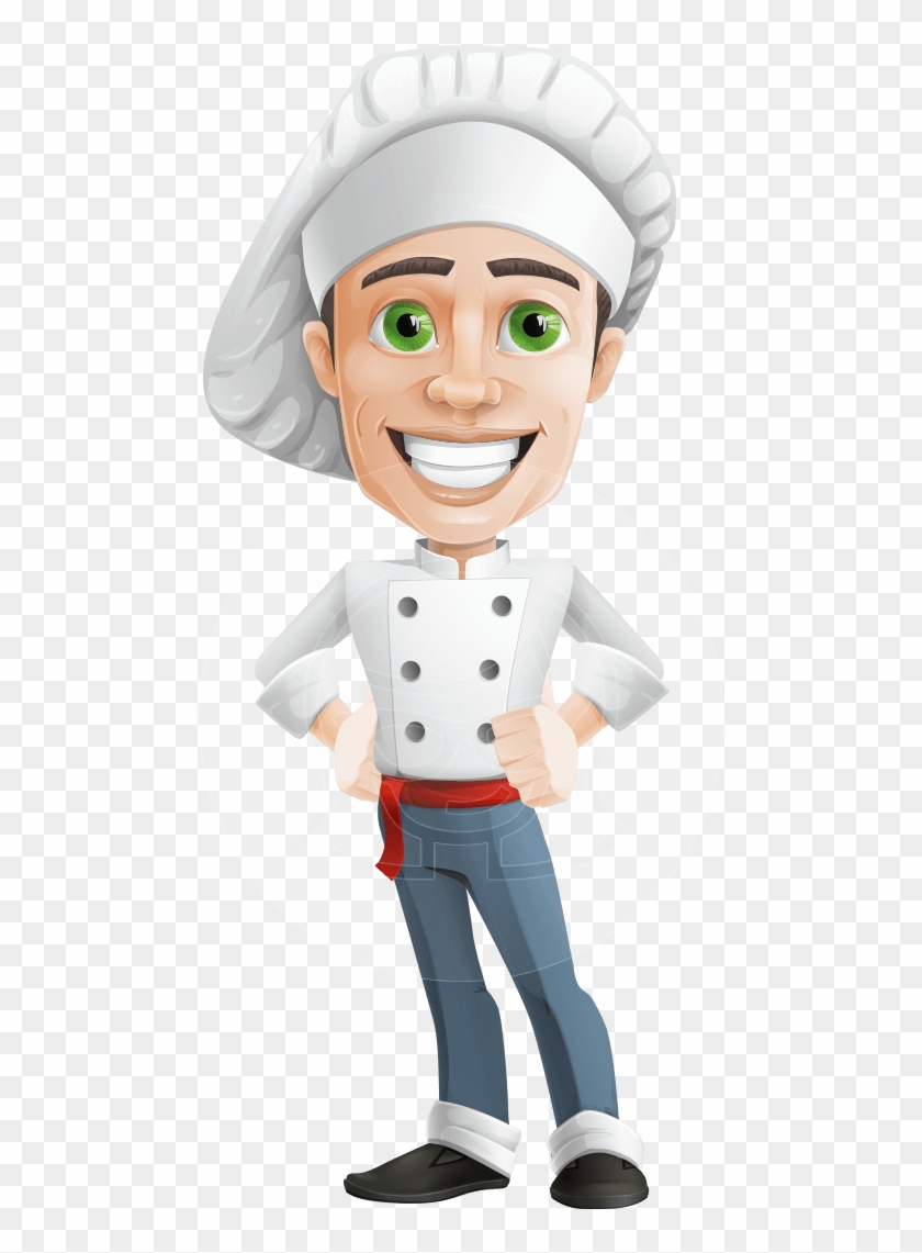 Meet The Cartoon Character Who Will Prepare The Perfect - Asian Chef Vector #1072348