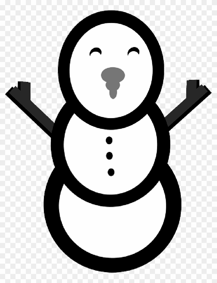 Snowman, Winter, Simple, Cold, Snow, Christmas - Snowman #1072389
