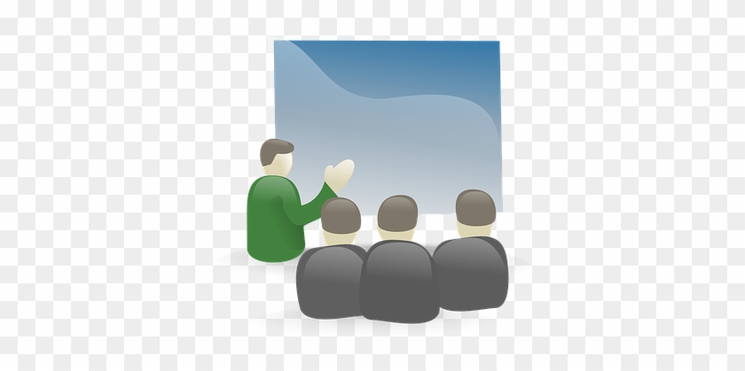 Presentation People Meeting Group Green Ma - Powerpoint Clip Art #1072400
