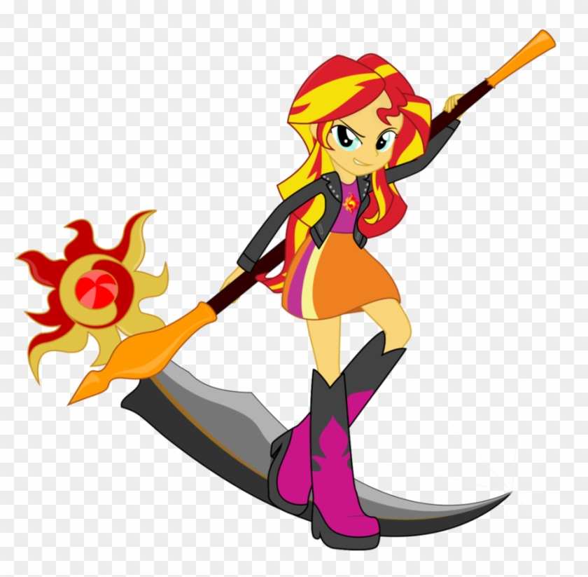 Sunset Shimmer Scythe Vector By Algoorthviking - Swords Sunset Shimmer #1072468