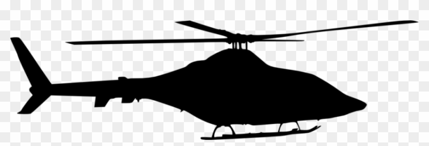 Helicopter Side View Silhouette Png - Portable Network Graphics #1072602