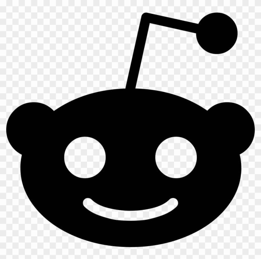 Reddit-alien Comments - Reddit Logo Black And White #1072642
