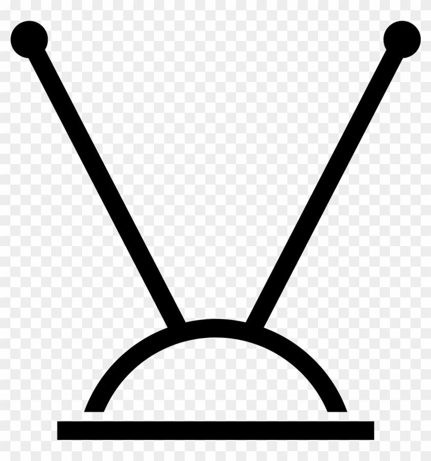 Television Clipart Tv Antenna - Tv Antenna Icon #1072771