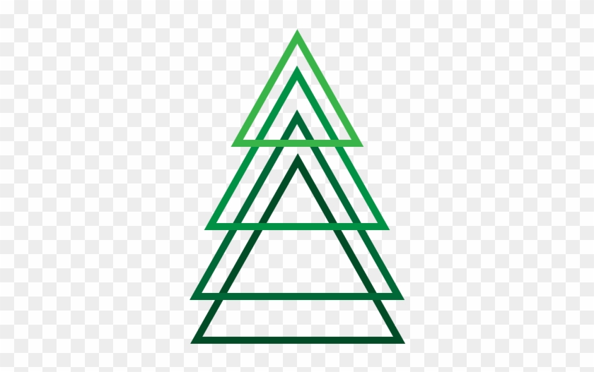 Simplistic Christmas Tree By Apparate - Two Triangle Tattoo Meaning #1072851