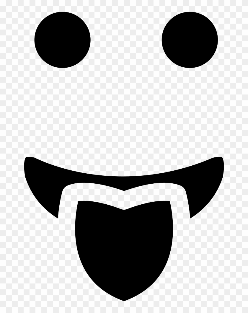 Emoticon Square Rounded Face With Tongue Out Of The - Circle #1072877