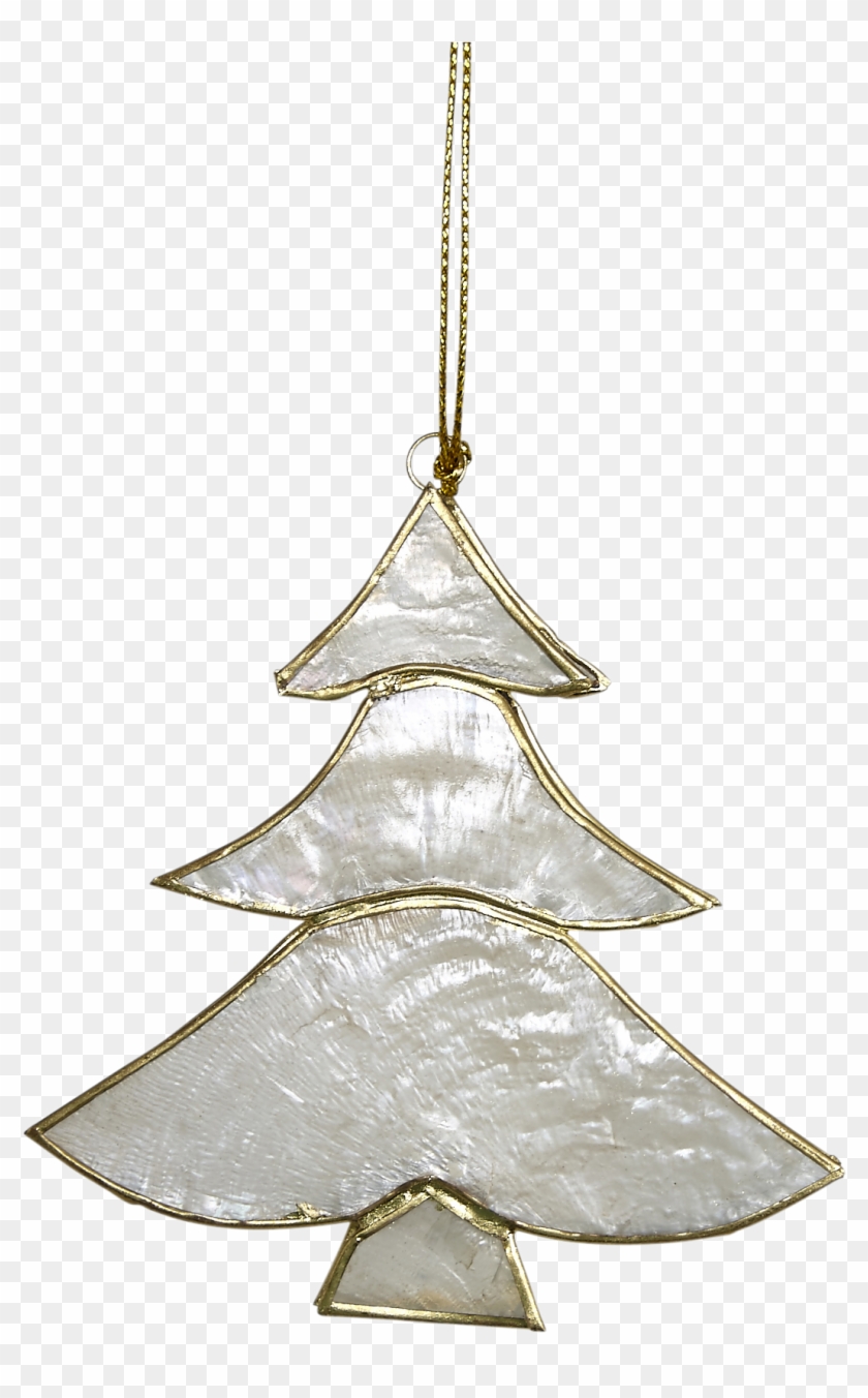 Capiz Christmas Tree Ornament - Capiz Christmas Tree Ornament 3.5" #1072891
