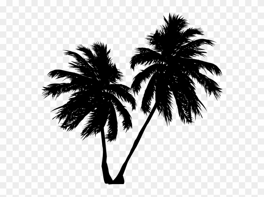 Beach, Palm Trees, Ocean - Coconut Tree Vector #1072979