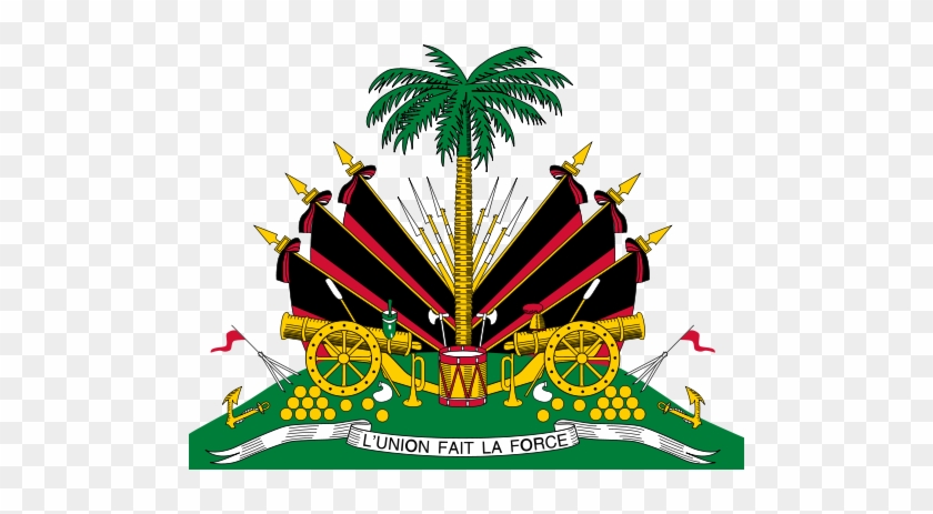 Located In The Antilles, In The Caribbean Sea, That - Haiti Coat Of Arms #1072999