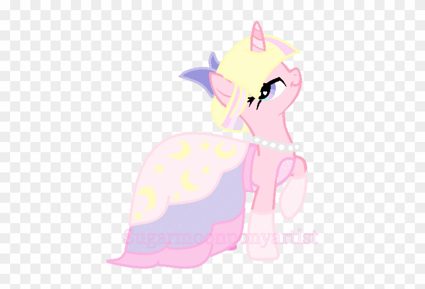 Sugar Moon's Gala Dress By Sugarmoonponyartist - Mlp Ocs Sugar Moon #1073045