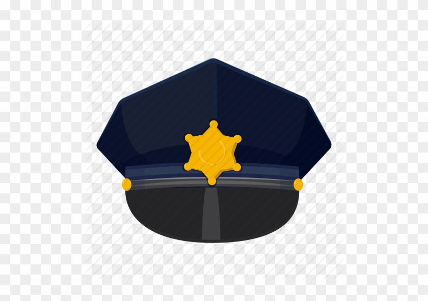 Cap, Cartoon, Cop, Hat, Logo, Police, Police Cap Icon - Gorro De Policia Dibujo #1073119