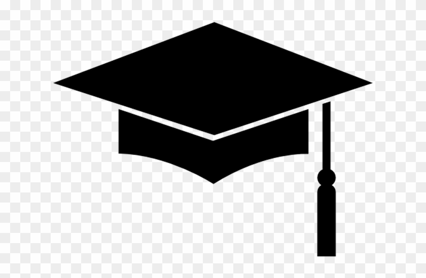 Square Academic Cap Graduation Ceremony Hat Clip Art - Graduation Cap Silhouette Png #1073183
