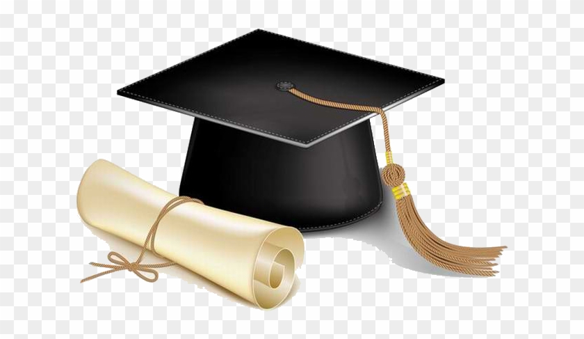 Student Graduation Ceremony Square Academic Cap Diploma - Birrete Png #1073190