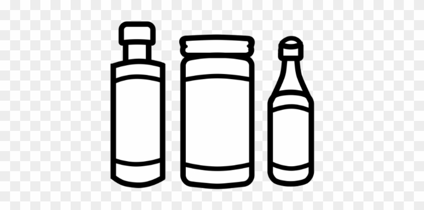 Three Different Shapes Of Condiment Bottles - Three Different Shapes Of Condiment Bottles #1073194