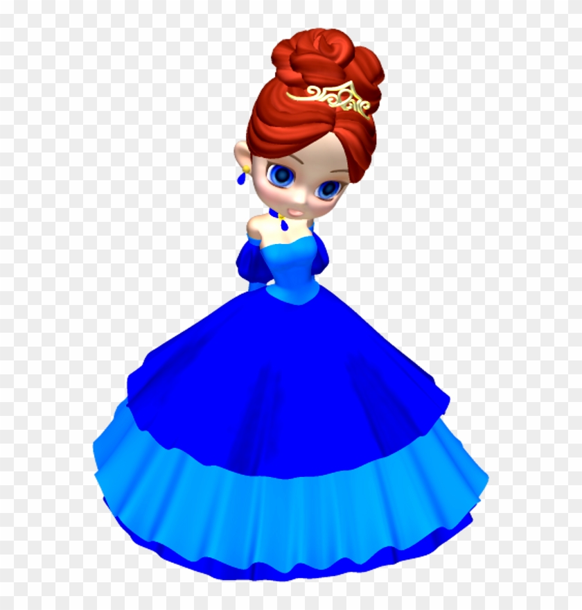 Princess In Blue Poser Png Clipart By Clipartcotttage - Clipart Picture Of A Princess #1073195