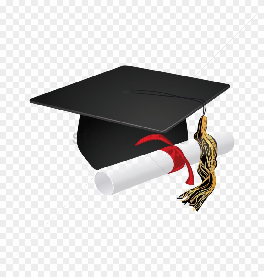 Graduation Cap Png Transparent - Graduation Cap And Scroll #1073201
