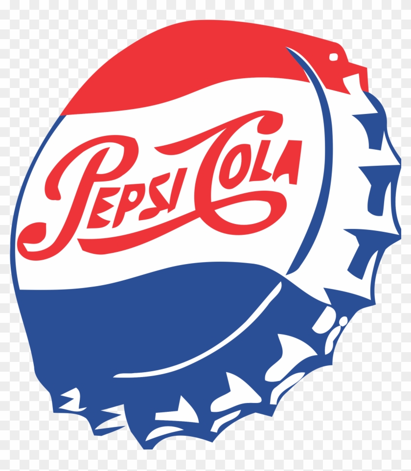Vintage Pepsi Cap Clipart Transparent Png - Pepsi Cola Logo 1950 #1073293