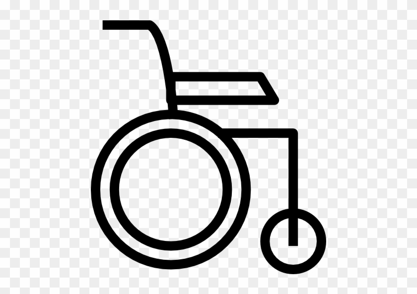 Silla De Ruedas Icono Gratis - Wheelchair Vector Png #1073449