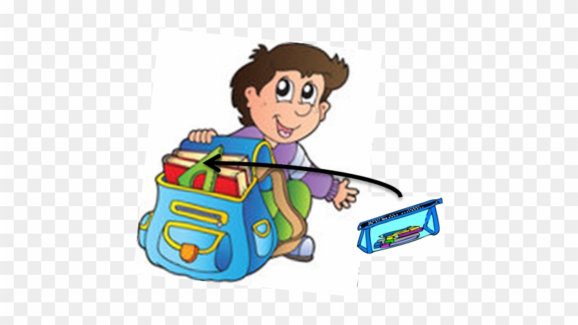 Can We Pack Your Things - Cartoon Pack School Bag - Free Transparent PNG  Clipart Images Download