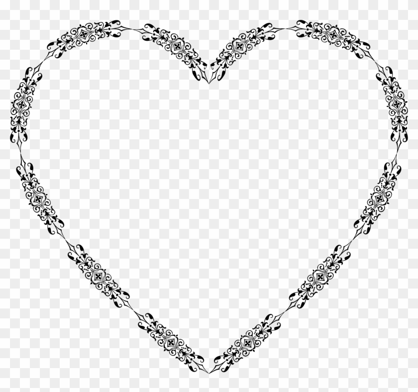 New To Massage - Heart Outlined With Flowers #1073719