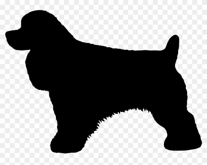 Cocker Spaniel Silhouette - Siluett Bild Cocker Spaniel #1073725