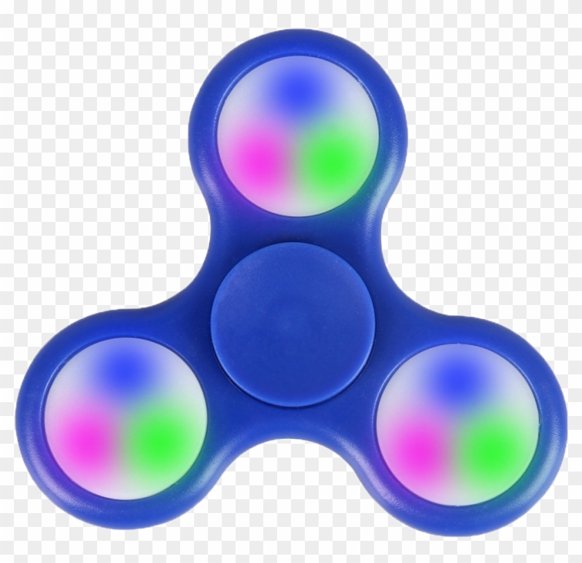 Led Fidget Spinner Png Clipart - Led Fidget Spinner Blue #1073826