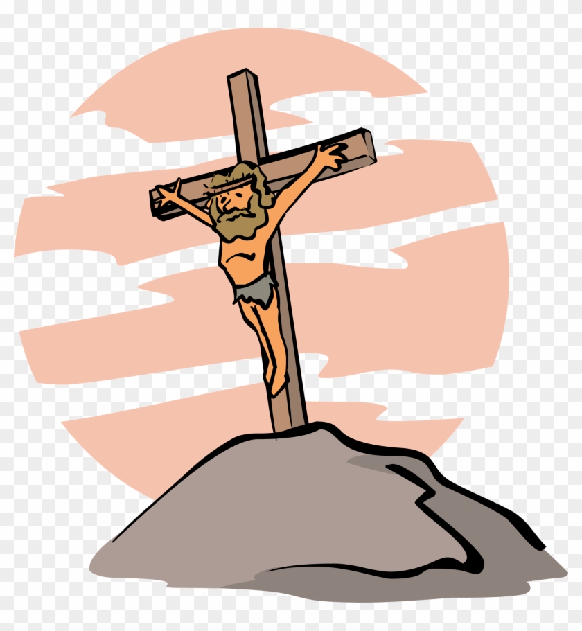 Jesus Easter Clipart - Jesus On The Cross Cartoon #1073847